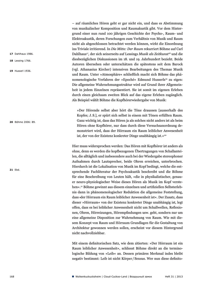 Cultural Synesthesia | Wolkenkuckucksheim