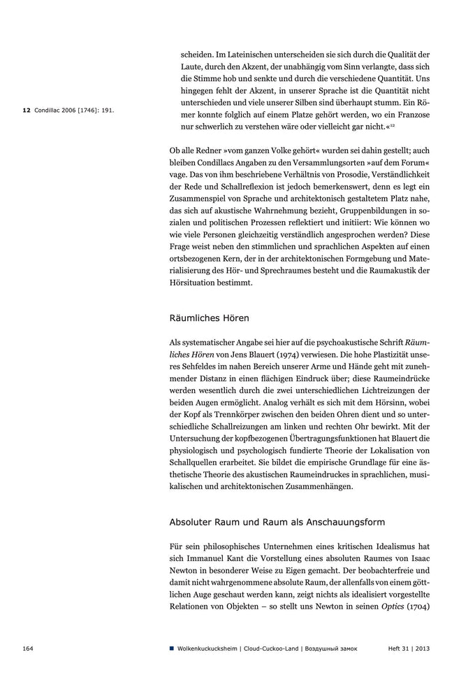 Cultural Synesthesia | Wolkenkuckucksheim