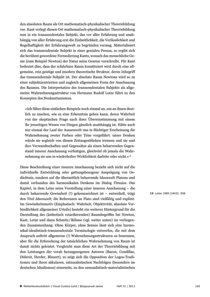 Cultural Synesthesia | Wolkenkuckucksheim