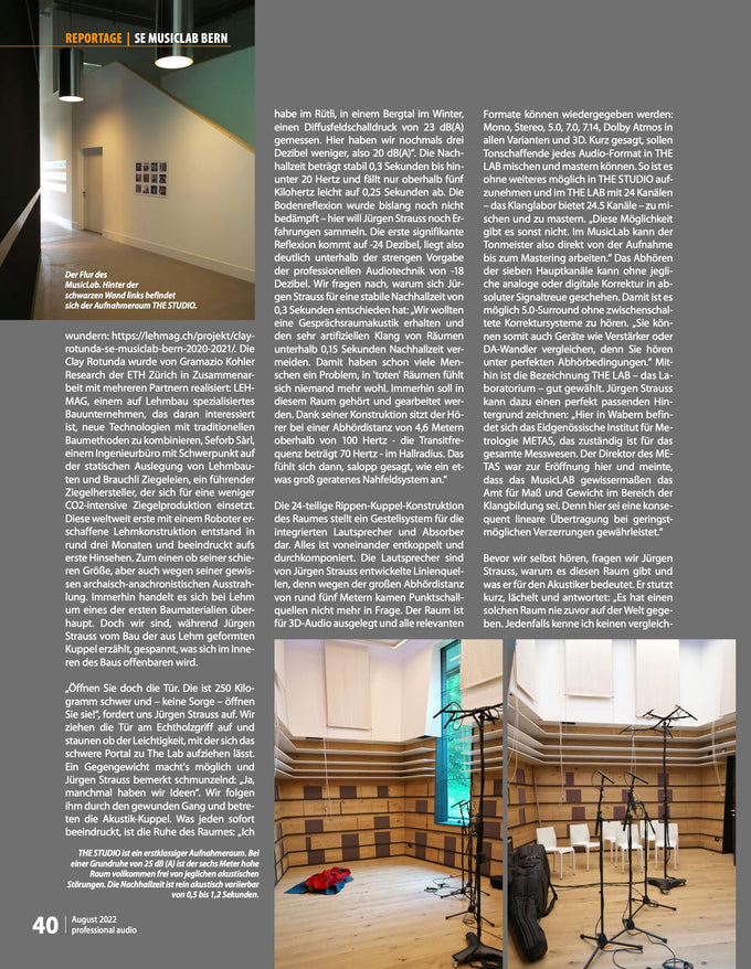The Miracle Room of Bern | Professional Audio