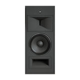 Front profile view of the STRAUSS ELEKTROAKUSTIK SE MF-2.1 Large-Format Passive Monitoring System, detailing the custom horn driver and 15-inch LIT woofer architecture in Nextel Anthracite.
