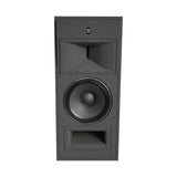 Front profile view of the STRAUSS ELEKTROAKUSTIK SE MF-2.1 Large-Format Passive Monitoring System, detailing the custom horn driver and 15-inch LIT woofer architecture in Nextel Anthracite.