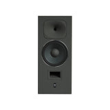 Front profile view of the STRAUSS ELEKTROAKUSTIK SE MF-4 Large-Format Midfield Passive Monitoring System, detailing the 12-inch LIT woofer and horn-loaded compression driver in Nextel Anthracite on a white background.