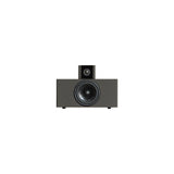Front profile view of a single STRAUSS ELEKTROAKUSTIK SE NF-3 Passive Nearfield Monitor, centered on a white background, highlighting the 5-inch coated paper woofer and physically time-aligned neodymium soft dome tweeter configuration in Nextel Anthracite.